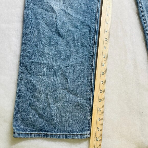 Levi's Strauss 525 Womens Blue Perfect Waist Straight Leg Denim Jeans Size 16 - Picture 5 of 11